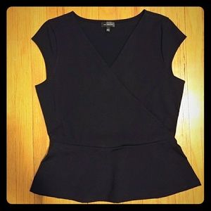 The Limited Short Sleeve Peplum Shirt